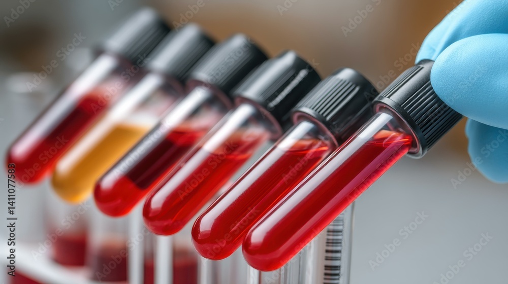 Explore precision in clinical research with blood sample test tubes, vital for accurate diagnostics and health analysis.