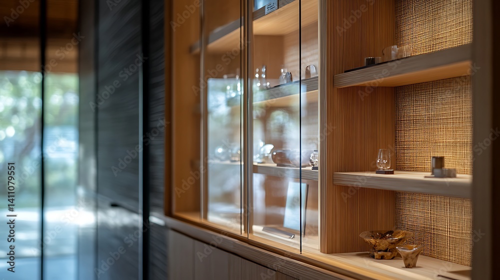 Displaying Collection in Wooden Cabinet with Glass Doors Displaying Collection in Wooden Cabinet with Glass Doors
