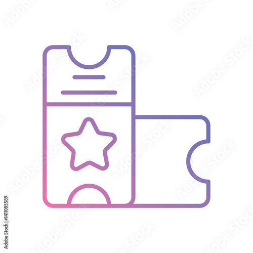 Tickets icon vector stock illustration