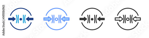 Resilience icon set multiple style collection