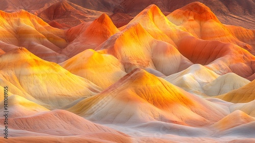 Close-Up of Weathered Sandstone Patterns in Utah’s Desert photo
