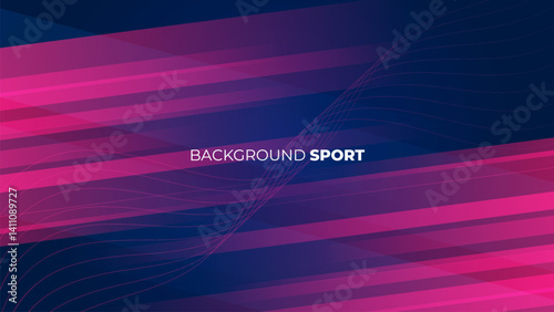 Abstract blue and pink geometric composition, speed technology futuristic sport design background vector illustration.