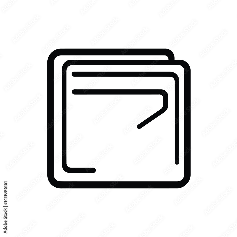 Outline Wallet Icon Design on Transparent Background for Digital Asset Outline Wallet Icon Design on Transparent Background for Digital Asset