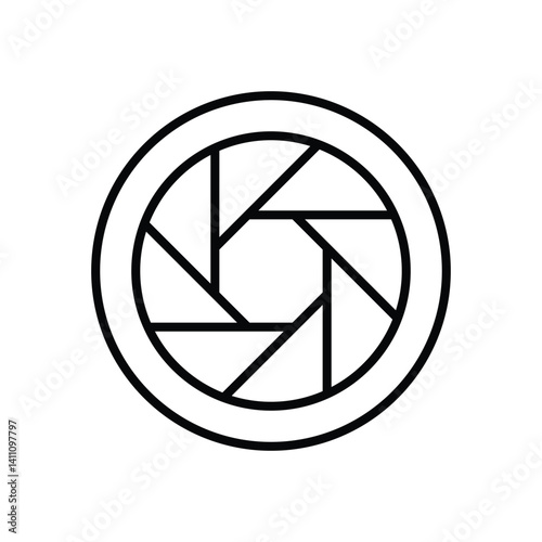 Shutter icon vector stock illustration