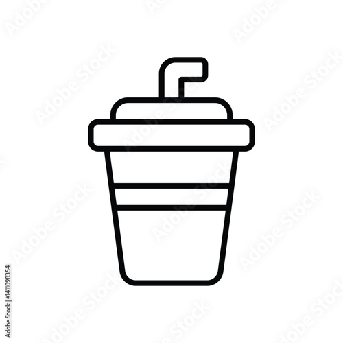 Soft Drink icon vector stock illustration