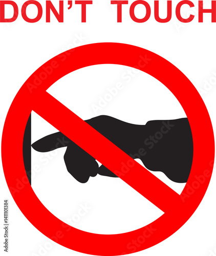 no touching sign