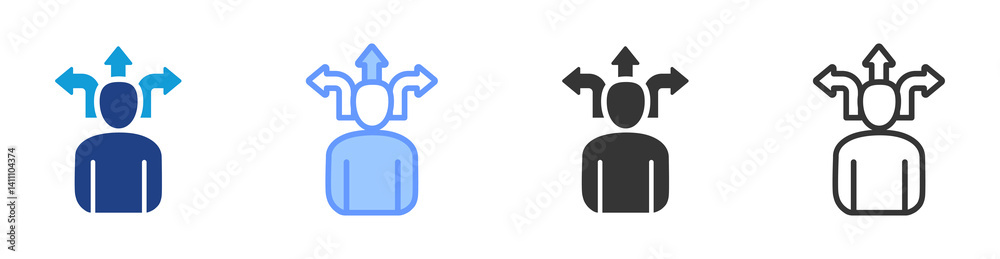 Guidance icon set multiple style collection Guidance icon set multiple style collection