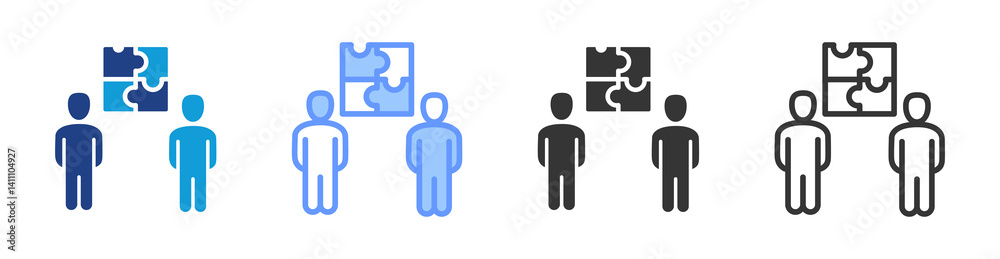 Mentoring Coaching icon set multiple style collection Mentoring Coaching icon set multiple style collection
