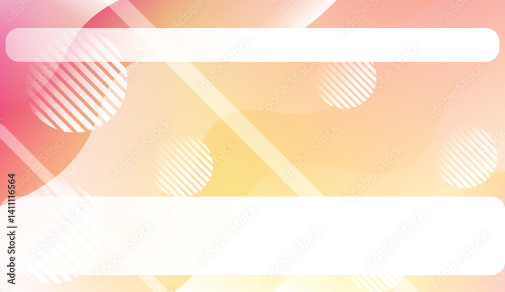 Fototapeta premium Blurred Decorative Design In Abstract Style With Wave, Curve Lines, Circle, Space for Text. Fluid shapes composition. For Design Flyer, Banner, Landing Page. Vector Illustration
