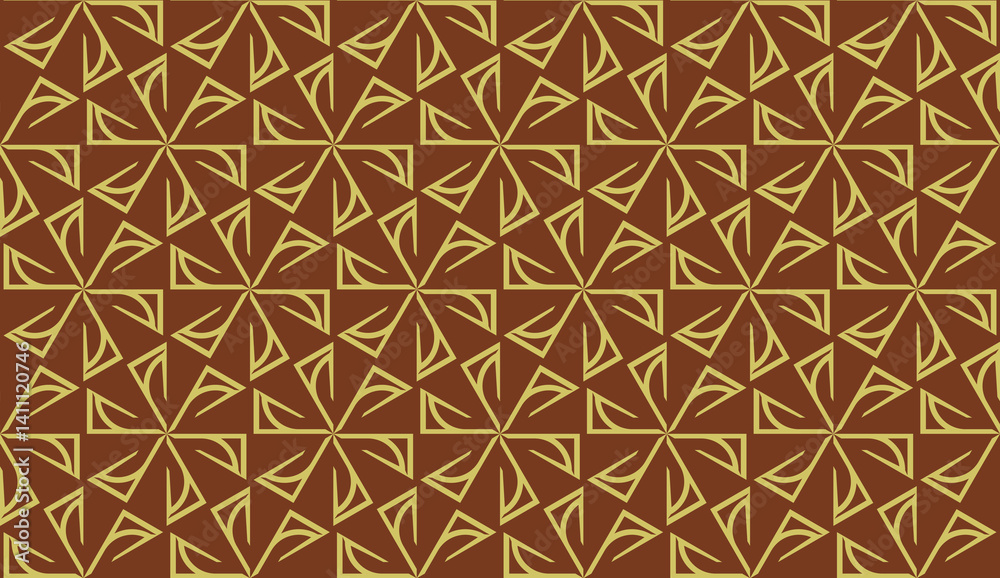 Fototapeta premium Modern elegant background Triangles, lines.. For your design. Brown color. Vector seamless pattern in geometric style.