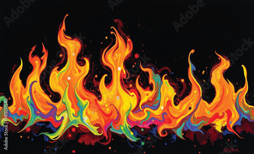 fire in the dark