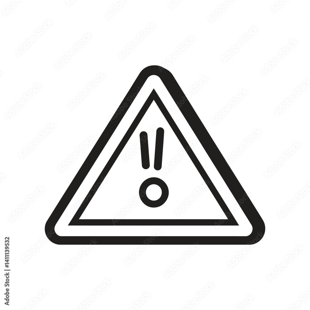 Triangle Warning Sign Icon Alert Symbol Illustration, Transparent Background Triangle Warning Sign Icon Alert Symbol Illustration, Transparent Background