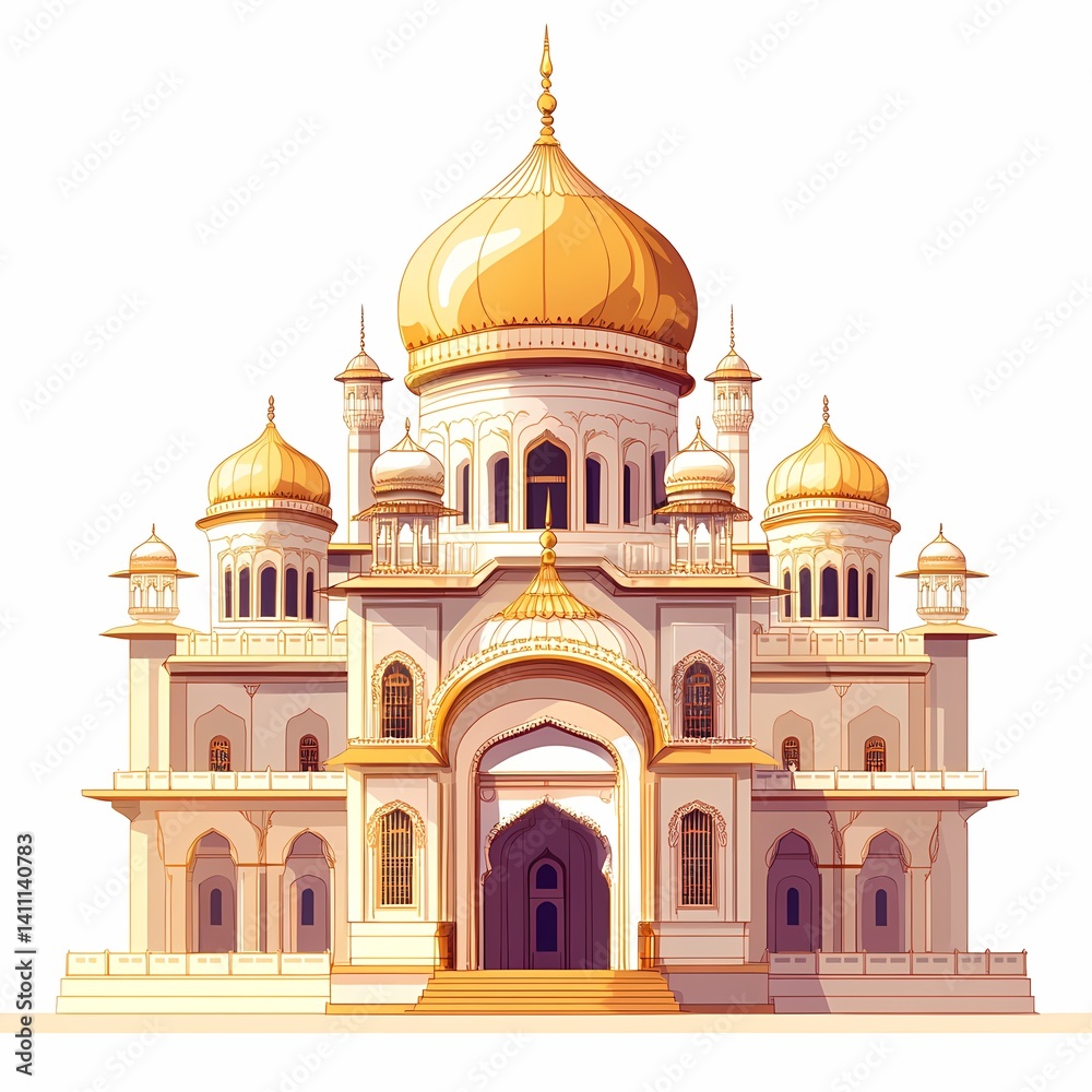 Indian Temple Architecture: A Detailed Illustration of Historic and Cultural Heritage Structures Indian Temple Architecture: A Detailed Illustration of Historic and Cultural Heritage Structures