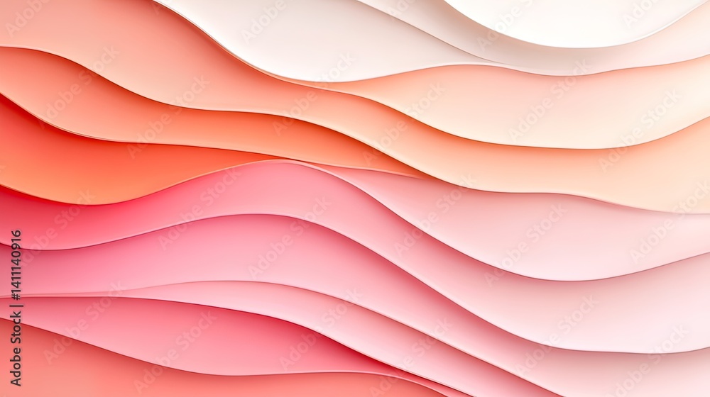 Soft pastel wave background abstract pink orange seamless design Soft pastel wave background abstract pink orange seamless design