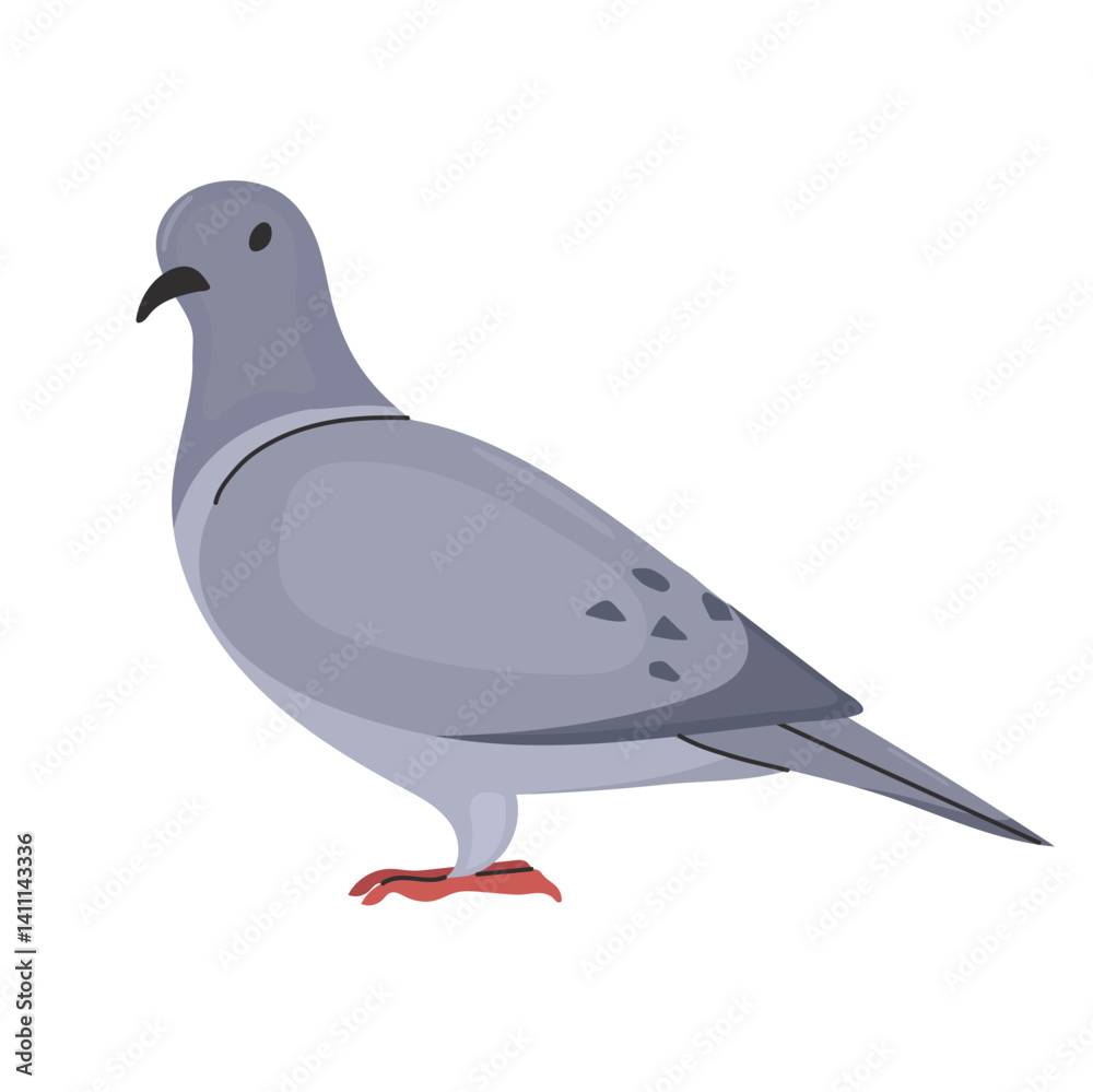 Fototapeta premium Mourning dove icon clipart avatar logotype isolated illustration