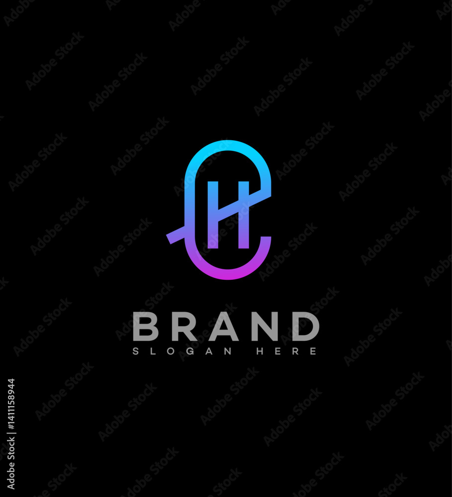 Modern EH, HE Monogram Logo Design Brand Identity Modern EH, HE Monogram Logo Design Brand Identity