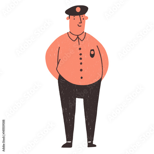 Police man illustration accessories illustrated vector