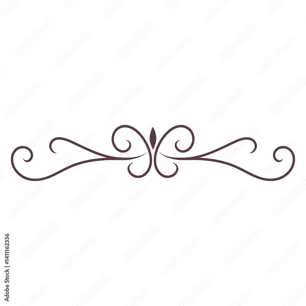 Ornament divider floral pattern accessories ornamental vector