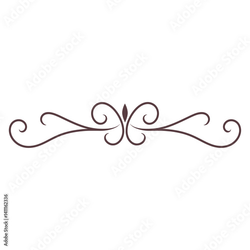 Obraz na płótnie Ornament divider floral pattern accessories ornamental vector w salonie