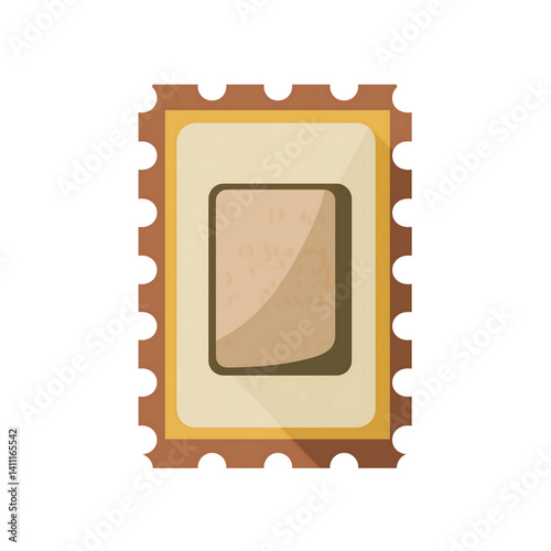 Vintage Stamp Design: Classic Postal Collection with Adhesive Surface - Mail, Correspondence & Communication Icon Artwork