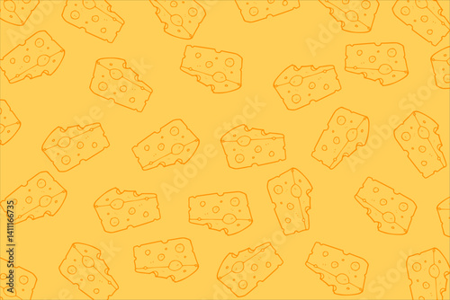 Cheese doodle pattern background. Seamless Pattern of a Cheese. Cheese pattern background set. Seamless pattern of cheese doodle illustration background.
