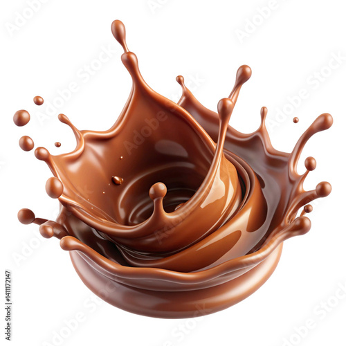 milk chocolate splash