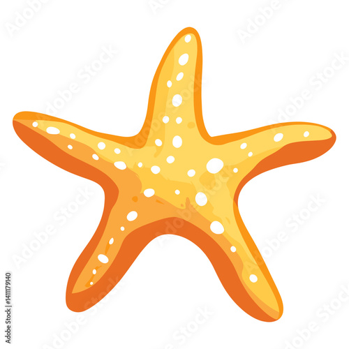 Starfish illustration marine ocean vector