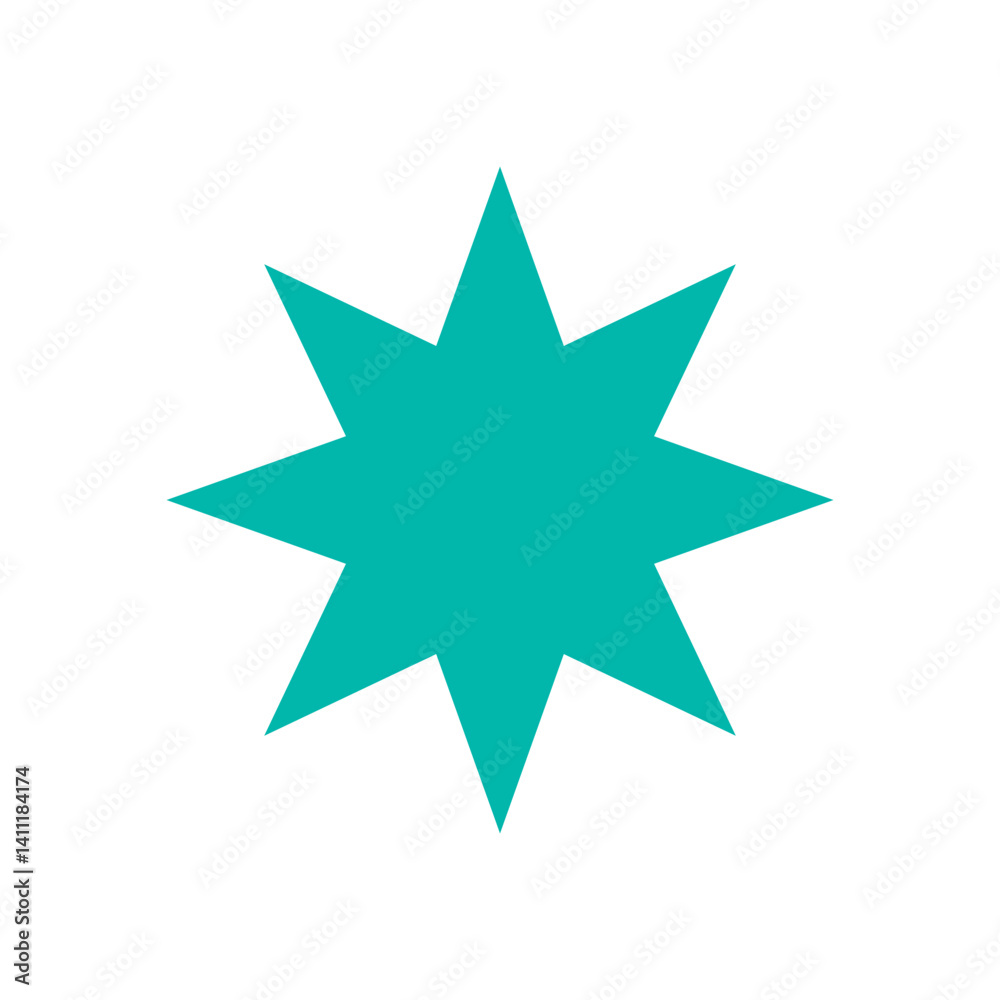 Bold star shape icon. Abstract symbol and graphic element. Modern design, flat format, contemporary aesthetic. Perfect for branding, decoration, and trendy applications. Bold star shape icon. Abstract symbol and graphic element. Modern design, flat format, contemporary aesthetic. Perfect for branding, decoration, and trendy applications.
