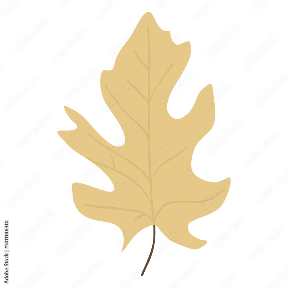 Naklejka premium Leaves leaf illustration simple vector