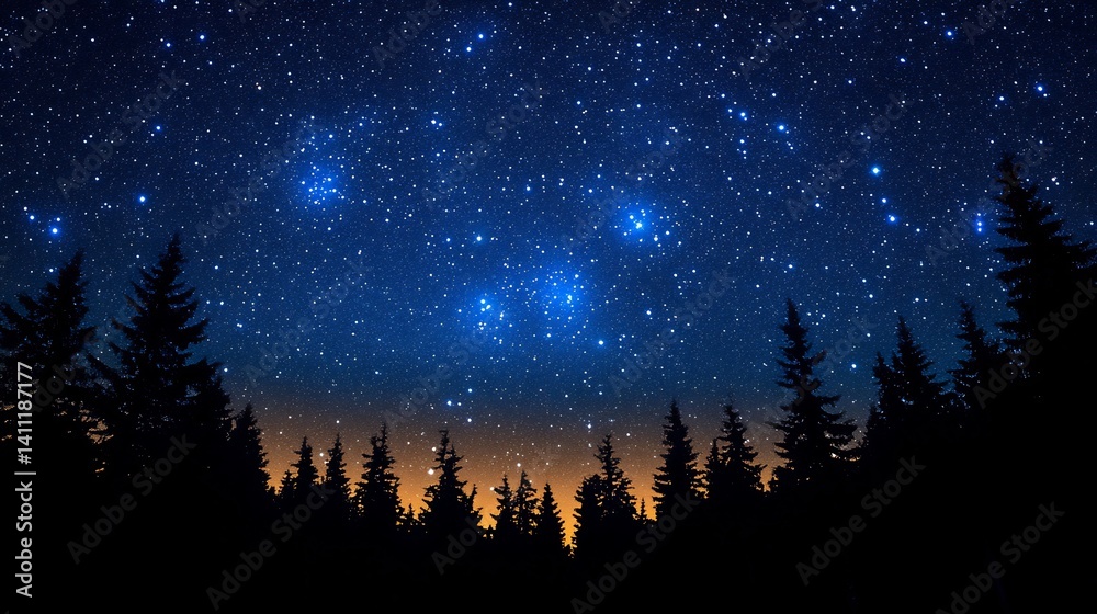 Fototapeta premium Brightorion constellation