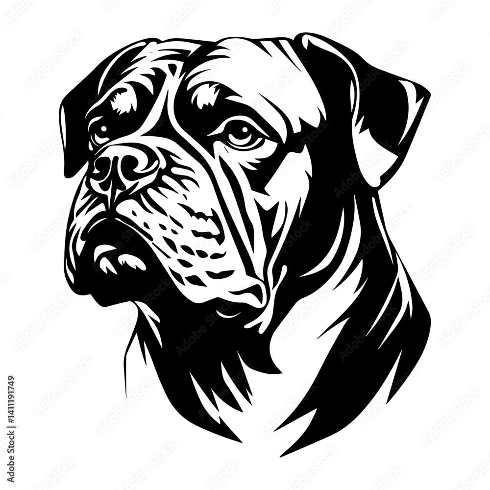 Dog illustration stencil graphic vector Dog illustration stencil graphic vector