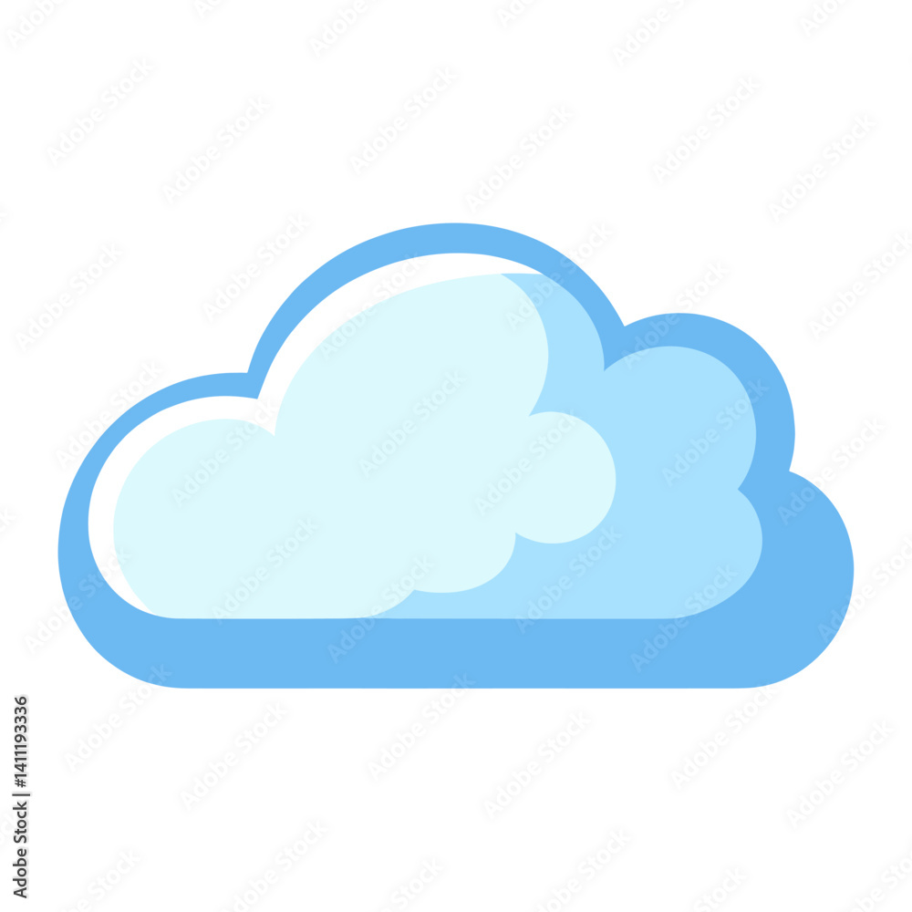 Cloud illustration weather simple vector Cloud illustration weather simple vector