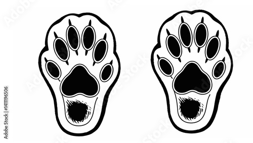 dog paw print, dog clipart, dog trace design, dog paw vector, cute dog art, pet lover design, puppy foot mark, dog silhouette logo