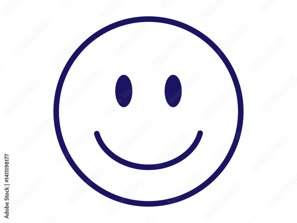 Fototapeta premium ニコちゃんのマーク（スマイルのアイコン）