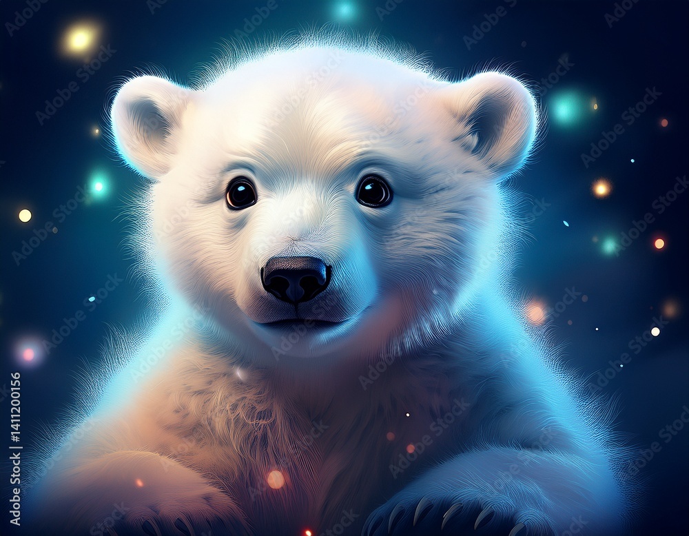 Obraz premium Niedlicher Eisbär 