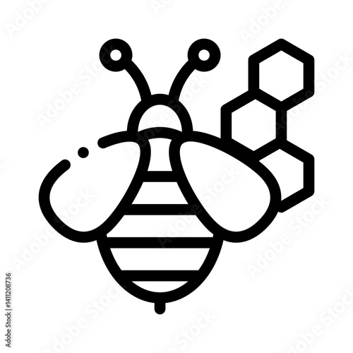 beeswax line icon