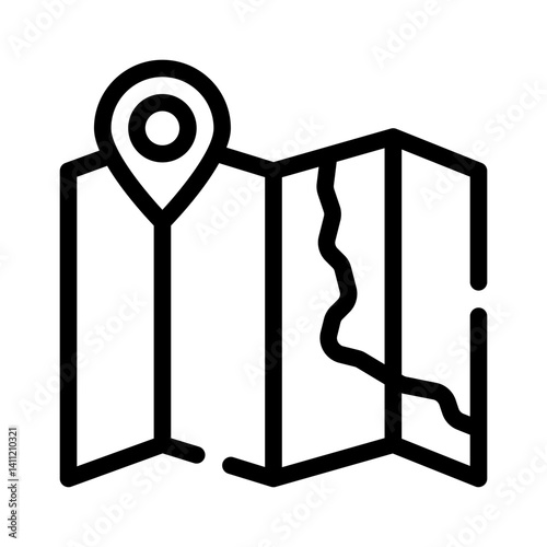 maps line icon