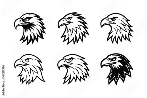 Eagle Logo Icon Set Vector Illustration for graphics