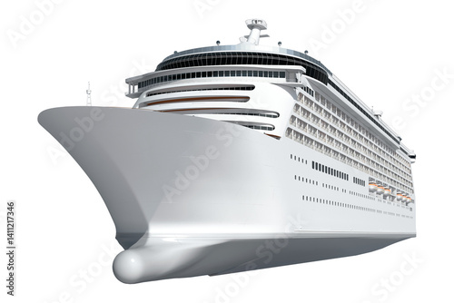 3D cruise ship png, boat on transparent background