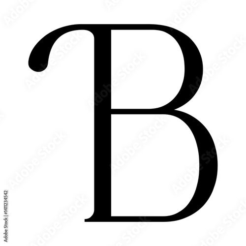  abstract B letter logo monogram illustration
