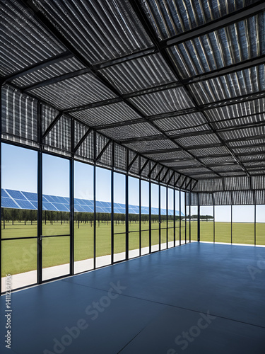 Facility using windbreak structures to enhance energy conservation by moderating temperature control