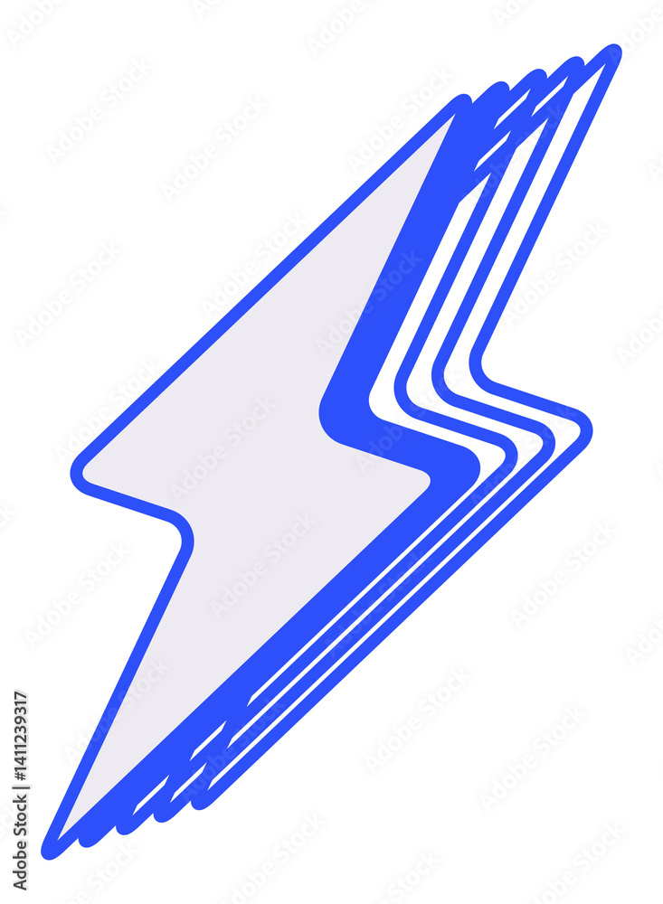 lightning png blue layer icon, transparent background lightning png blue layer icon, transparent background