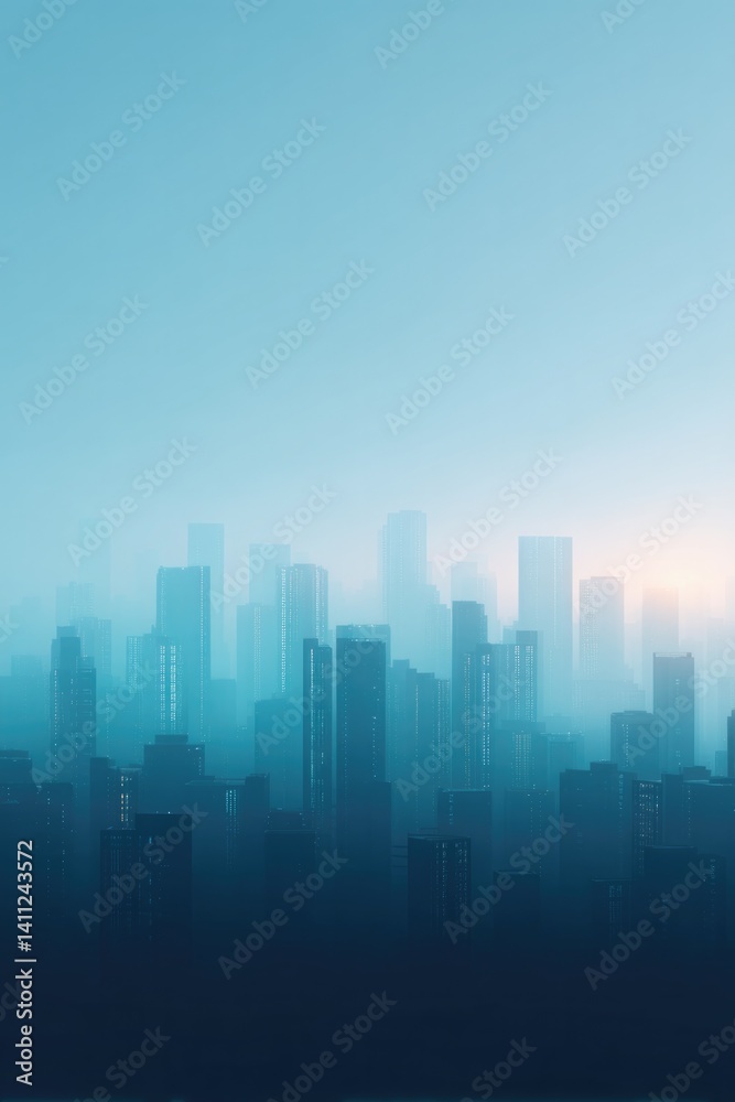 minimalistic cityscape showcasing impact of digital connectivity offering extensive copy space minimalistic cityscape showcasing impact of digital connectivity offering extensive copy space
