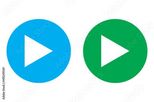 Free Download Play Icon set. Play button vector icon. variety Design. - GFXLoad