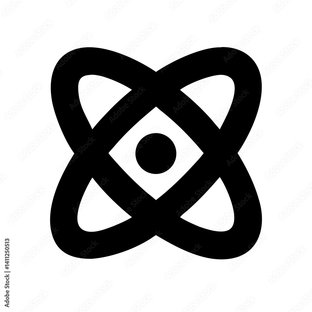 Atom Icon Vector Illustration Atom Icon Vector Illustration