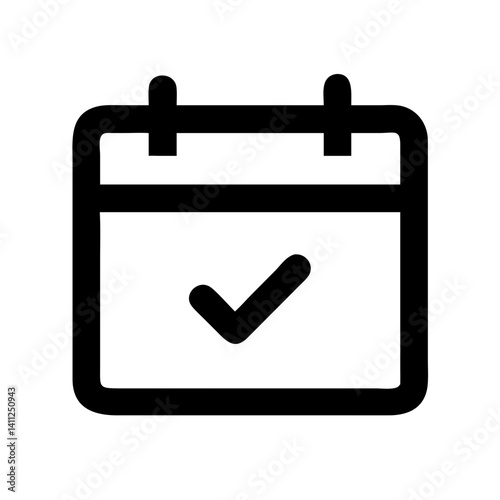Calendar Check Alt Icon Vector Illustration