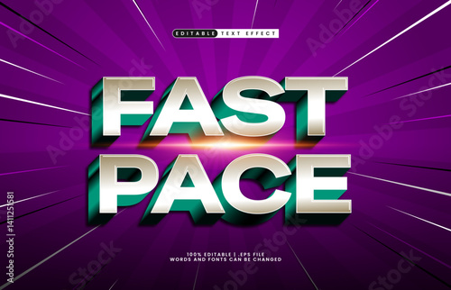 fast pace editable text effect with a race and sport text effect