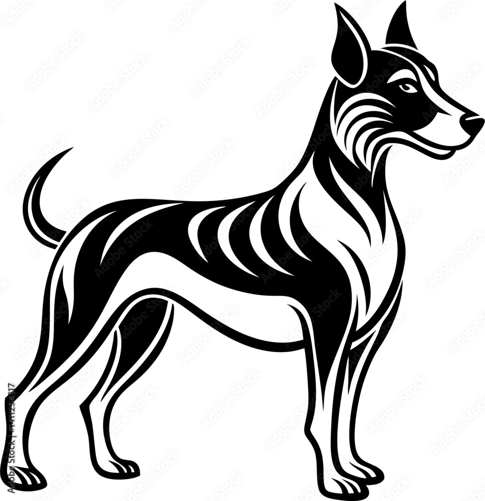 Fototapeta premium High Quality Dog Wall Art Vector