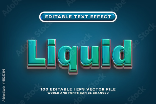 Liquid Editable Text Effect Design