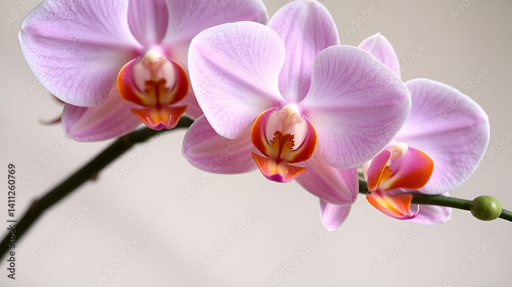 Obraz premium Orchids, ancient flowers, symbols of luxury have been revered for centuries in art and culture